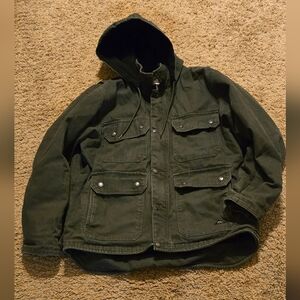 Ridgecut Jacket Men's Large army green Sherpa Lined
